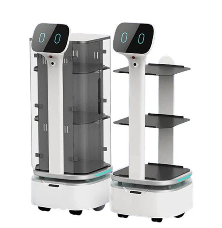 Food Delivery Robot in Restaurant factory